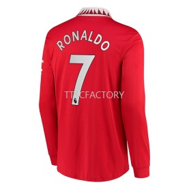 Koszulka Manchester United Cristiano Ronaldo 7 Domowe Koszulki Piłkarskie 2022-2023 Długi Rękaw